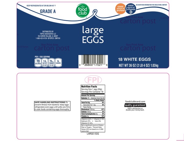 Smartlabel Grade A Large White Eggs 036800170216 Smartlabel Grade A Large White Eggs
